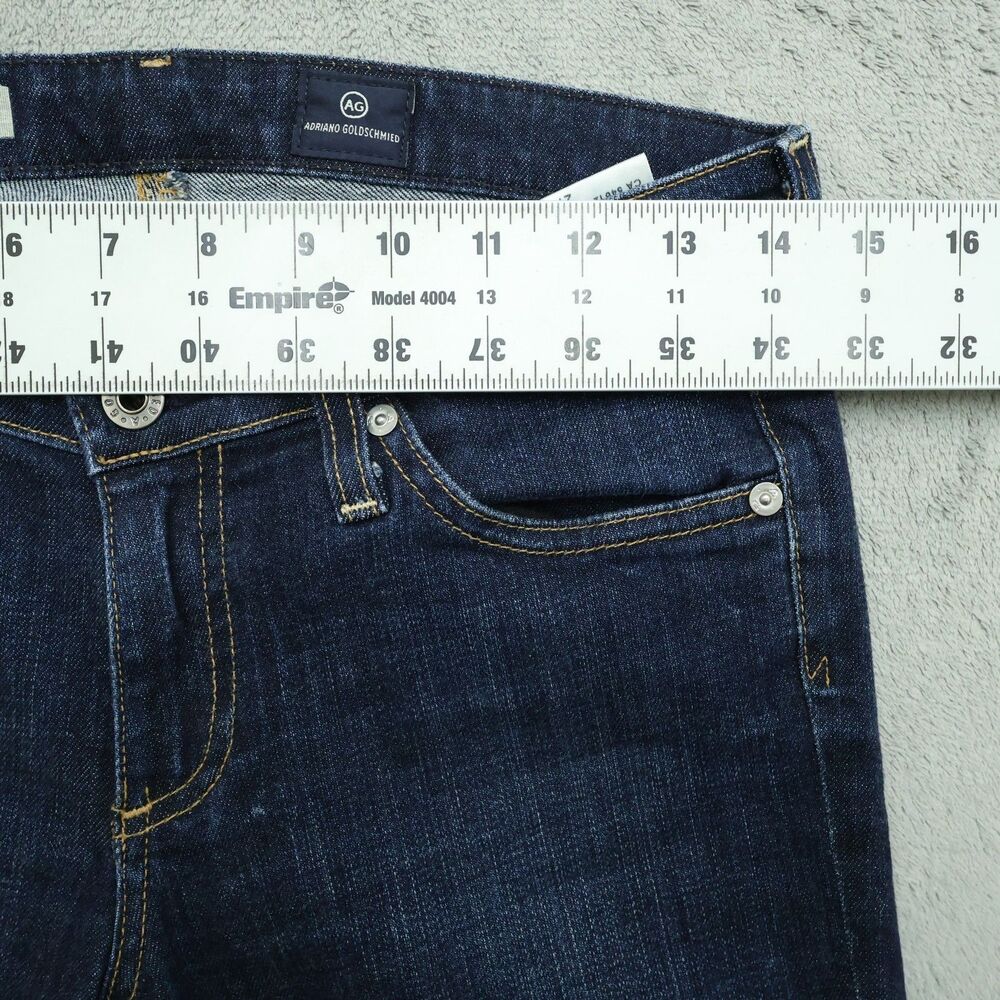 AG Jean Women's Size 27R Blue Low-Rise The Stilt Cigarette Leg Denim 30" Inseam - Picture 3 of 16